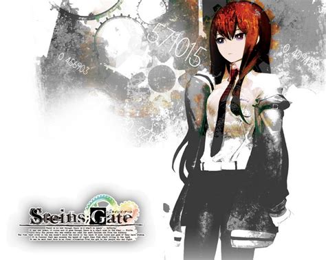 Illustration Anime Anime Girls Cartoon Black Hair Makise Kurisu