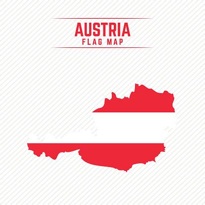 Flag Map Of Austria Austria Flag Map Stock Illustration - Download ...