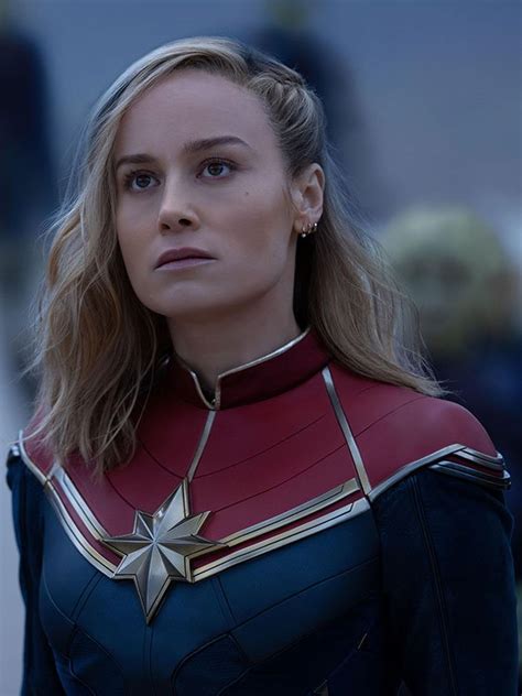 The Marvels Brie Larson Blue Costume Jacket-The American Jackets