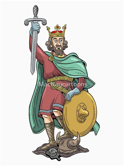 "King Alfred the Great" T-shirt by MacKaycartoons | Redbubble