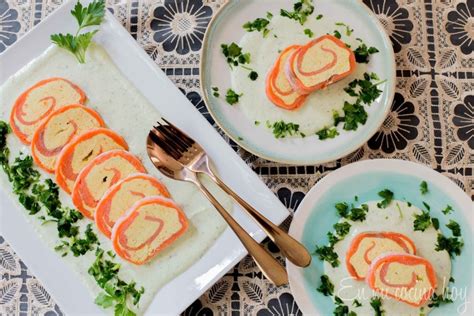 Smoked Salmon Roulade With Cream Cheese And Avocado Cream Pilar S