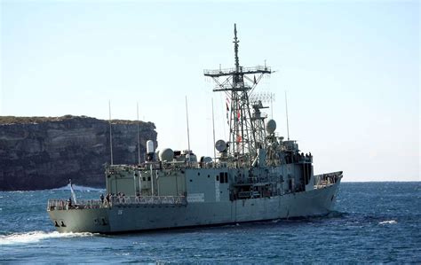 Hmas Newcastle Conducts Officer Of The Watch Maneuvers Nara Dvids