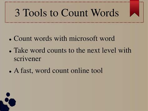 PPT - Free Online Word, Letter and Character Count Tool – Wordcount ...