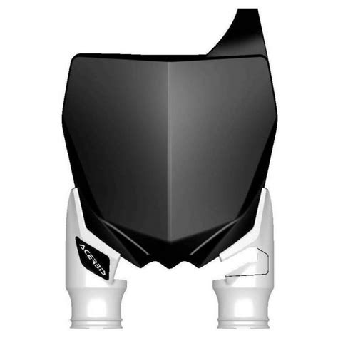 Acerbis Raptor Front Number Plate Black White Fortnine