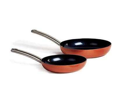 Black Diamond Piece Fry Pan Set And Support Copper Chef