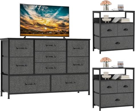 Amazon Furnulem Wide Dresser With Large Drawers For Long Tv