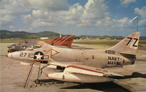 Flightline At Us Naval Station Ceiba Puerto Rico Postcard