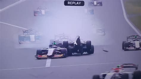 Super Formula Fuji Makino Tsuboi Crash Youtube