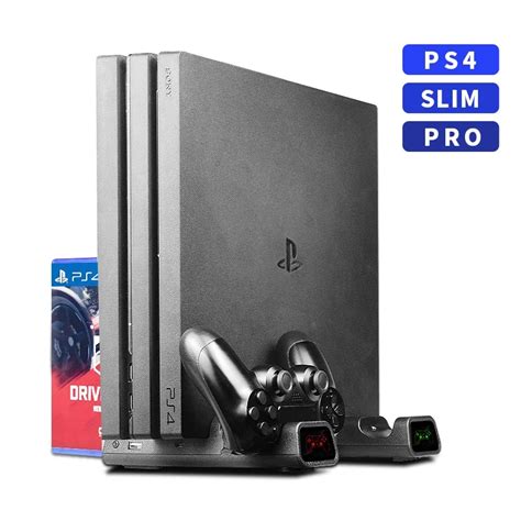 PS4 I In PS4 Ince PS4 Pro Dikey Stant So Utma Fan Ift Denetleyici Arj