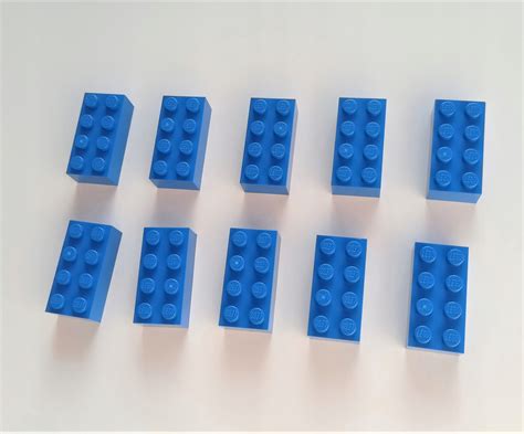 LEGO 3001 Brick Cegła 2x4 Niebieski 10 szt 13273066916 Allegro pl