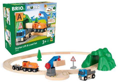 Brio World Starter Lift Load Set A Rainbow Railways