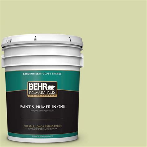 Behr Premium Plus Gal C Celery Sprig Semi Gloss Enamel