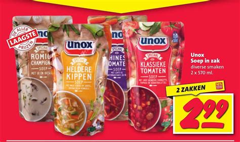 Unox Soep In Zak Aanbieding Bij Nettorama