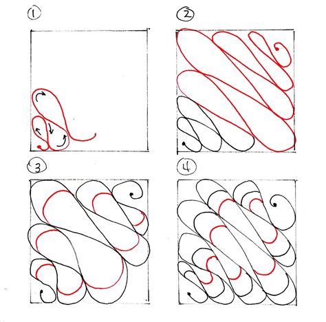 Step By Step Easy Step By Step Zentangle Patterns