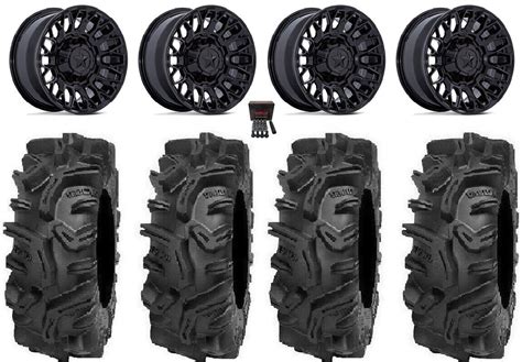 MSA Clubber 14 Wheels Black 32 Mudda Inlaw Tires Can Am Maverick X3