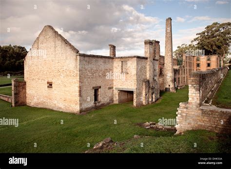 Ruins of penitentiary at Port Arthur, prison, historic site, Tasmania ...