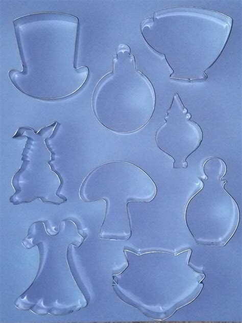 Alice In Wonderland Cookie Cutter Set Of 9 Cheshire Cat Mad Etsy