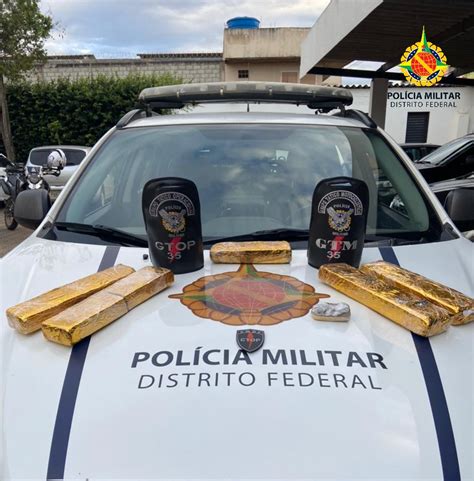 PMDF Prende Traficante Cinco Tabletes Da Drogas Na Cidade