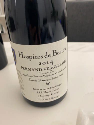 Hospices De Beaune Cuv E Rameau Lamarosse Pernand Vergelesses