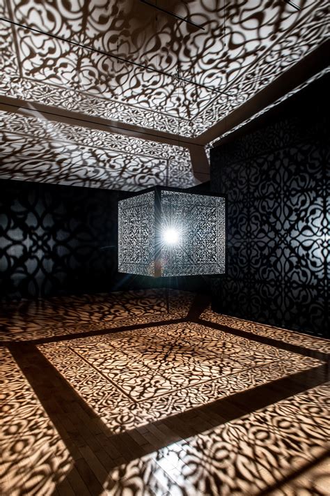 Cube Chandeliers Cover Rooms With Ornate Geometric Shadows