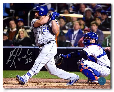 Kendrys Morales Kansas City Royals Autographed World Series X