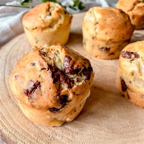 Muffin Poire Chocolat Fourneaux Et Fourchettes Recette Poire Au