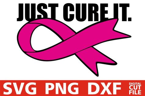 Just Cure It Svg Breast Cancerpink Ribbon Svg Hope Vector