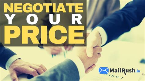 How To Negotiate Your Price Youtube