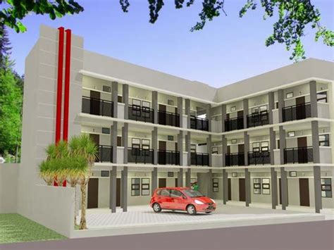 Desain Rumah Kost Minimalis Sederhana Small Apartment Building Small