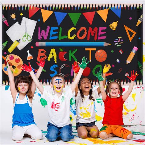 Welcome Back To School Banner Extra Large Fabric 70 X 40 First