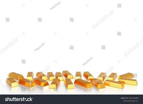 Gold Ingot Stack Gold Bars Business Stock Illustration 2074741006