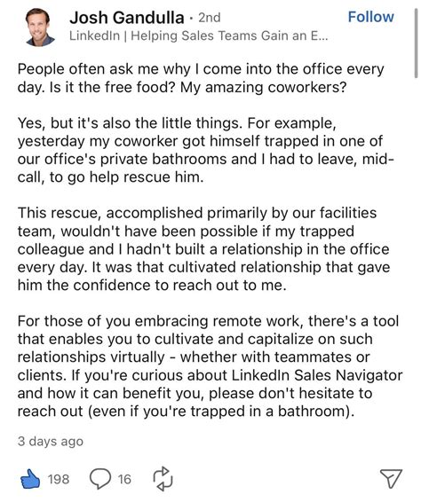 Linkedin Employee Could Only Help His Coworker Trapped In The Bathroom