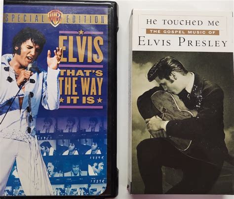 Vhs Two Movie Lot Elvis Presley He Touched Me Gospel That S The Way