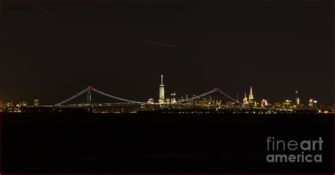 Verrazano Bridge At Night Photograph By Cheryl Auditor Fine Art America