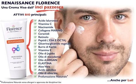 Florence Ml Bio Crema Viso Acido Ialuronico Antirughe Antiet E