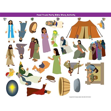 Bible Story Activity Stickers Pack Of 6 Hero Hotline Vbs 2023 By