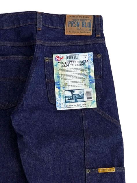 PRISON BLUES プリズンブルース DOUBLE KNEE WORK JEANS ダブル ニー ワーク ジーンズ ブルー