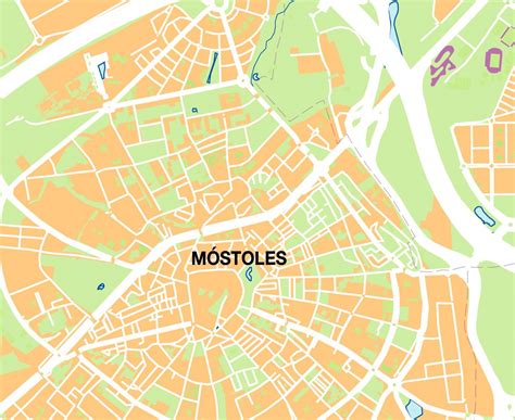 Mostoles Am Mapa Vectorial Illustrator Eps Bc Maps Mapa Vectorial Eps