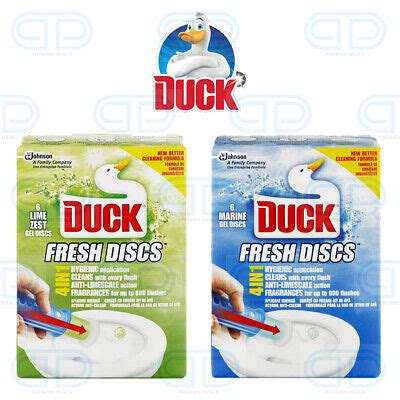 Duck Toilet Fresh Disc Gel Starter Pack In Ml Lime Or Marine Anti