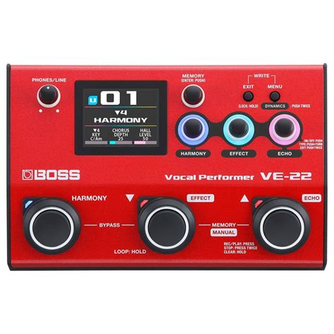 Boss VE-22 Vocal Performer Vocal Effects Processor at Gear4music