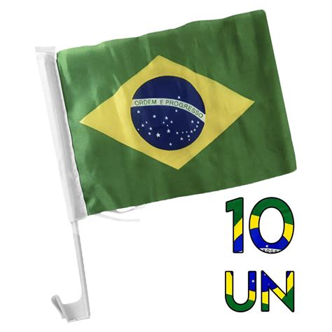 Bandeira Do Brasil Para Carro Bember Cm X Cm Unidades Apollo