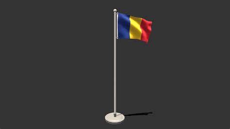 Low Poly Seamless Animated Romania Flag Buy Royalty Free 3d Model By Chroma3d Vendol21