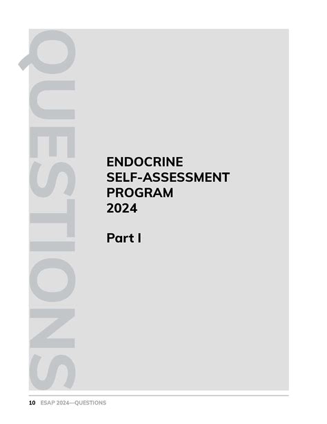 Endocrine Self Assessment Program Esap 2024 Ebook Endocrine Society