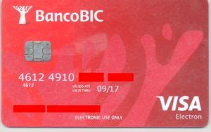 Tarjeta De Banco Bic Visa Banco Bic Portugal Col Pt Ve