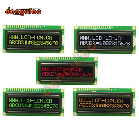 X A Character Lcd Module Display Screen Lcm Red Green