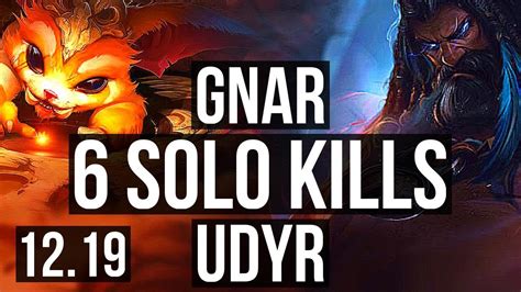 Gnar Vs Udyr Top 703 2400 Games 24m Mastery 6 Solo Kills