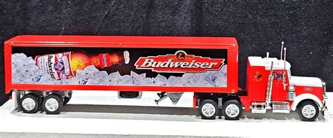 Matchbox Budweiser Peterbilt Tractor Trailer Anheuser Busch 18 Wheeler
