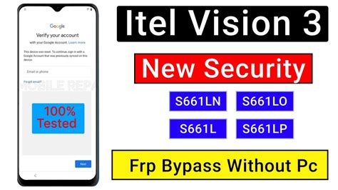 Boom Itel Vision 3 Frp Bypass New Security 2023 Itel Vision 3