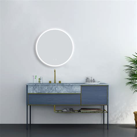 Arezzo 600mm Round Colour Changing Led Illuminated Bathroom Mirror With