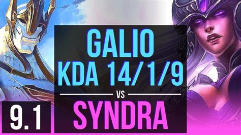 Galio Vs Syndra Mid Kda 1419 Legendary Euw Grandmaster V91